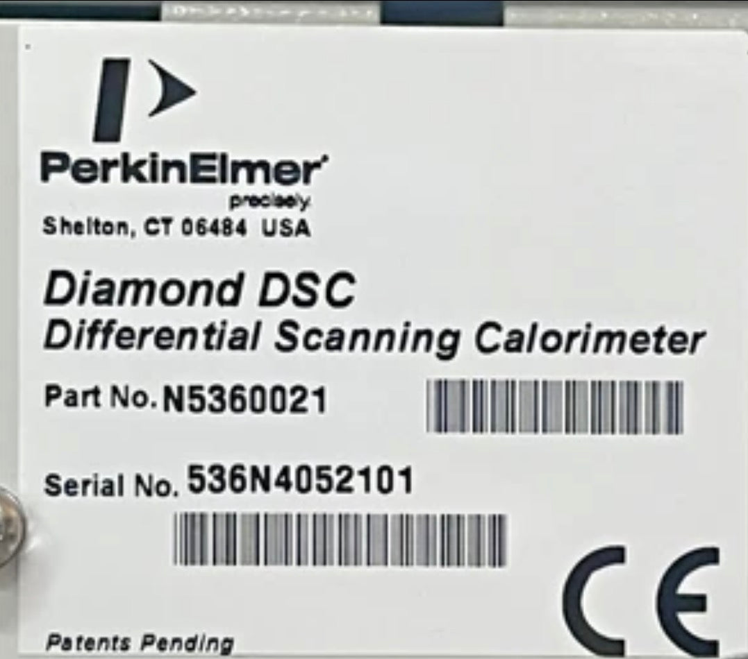 PerkinElmer Diamond DSC Calorimeter N5360021 With RTI Purge Gas Dryer