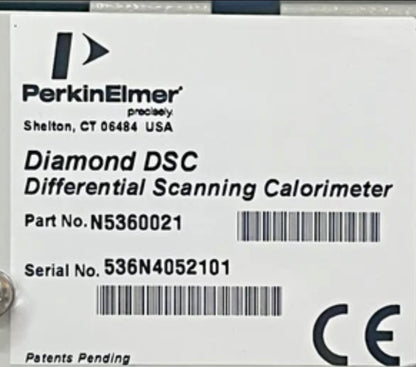PerkinElmer Diamond DSC Calorimeter N5360021 With RTI Purge Gas Dryer