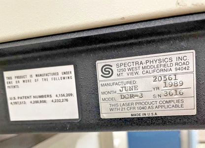 Quanta-Ray Spectra Physics DCR-3 Laser