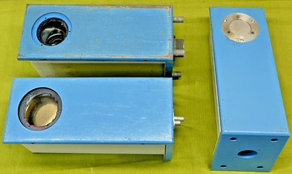 Lot of 3 – Ion Chamber / X‑Ray Tube Assemblies w/ Housings + Genomic High‑Voltage Power Supply (Used, Untested)